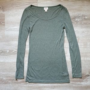 Mossimo Ribbed Long Sleeved Tee
